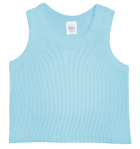 Suzette - Smocked Tank Top - Water Sprout
