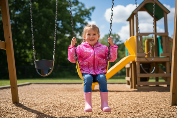 Tweenstyle by Stoopher - Hot Pink Sequin Raincoat