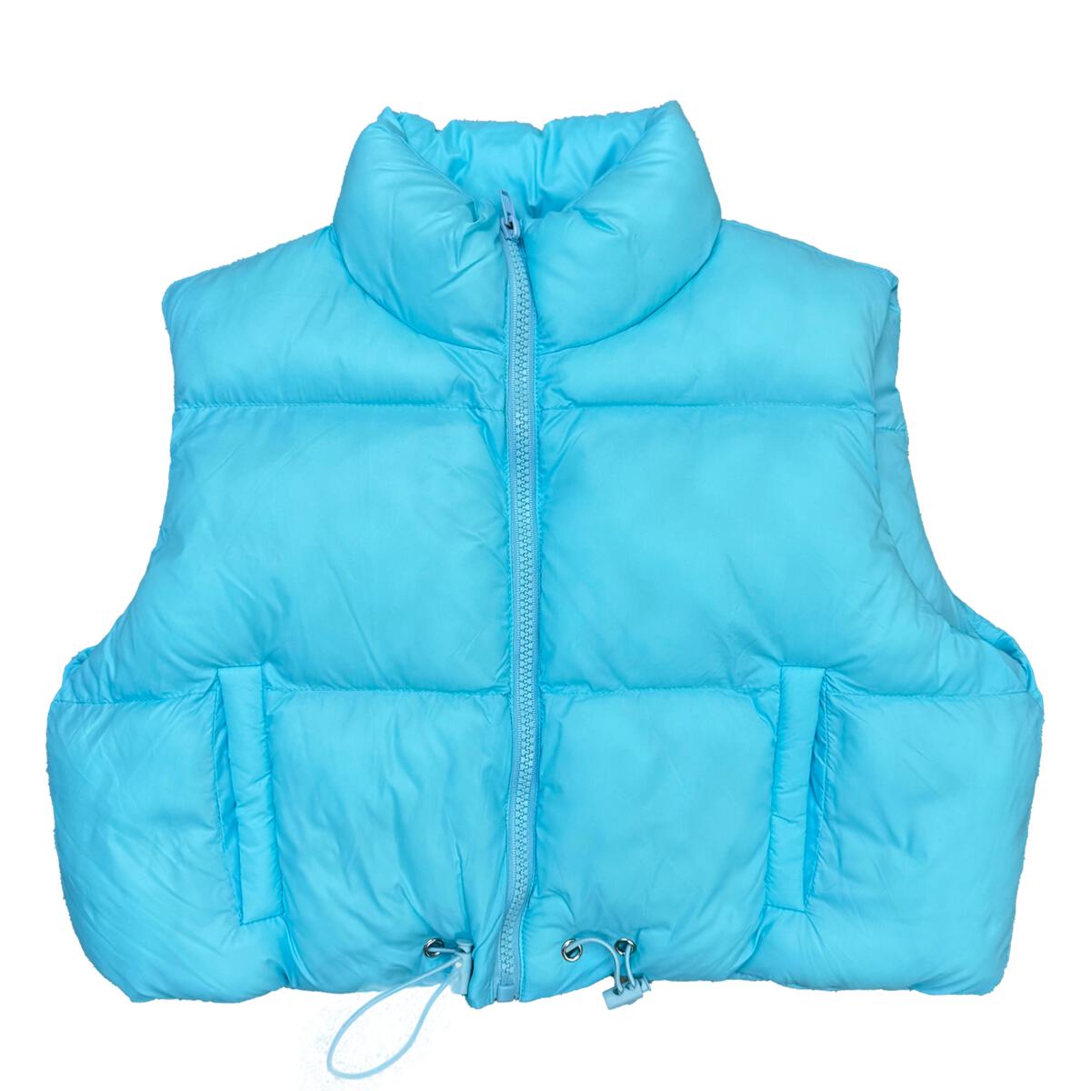 Love Daisy - Aqua Puffer Vest