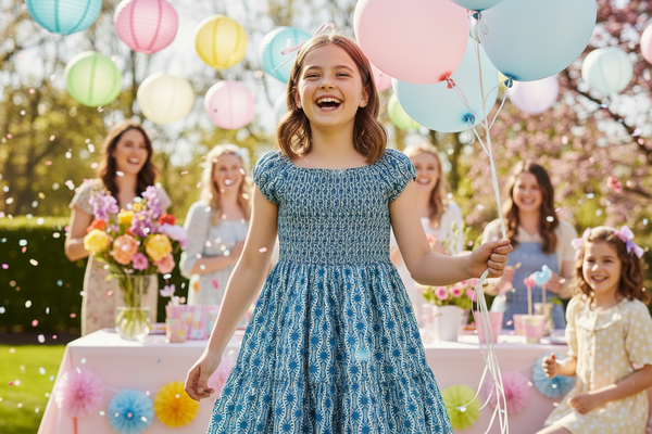 Tweenstyle by Stoopher - Geo Printed Tiered Dress