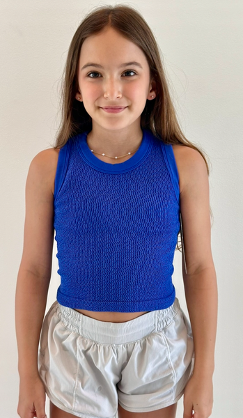 Suzette - Smocked Tank Top - Royal