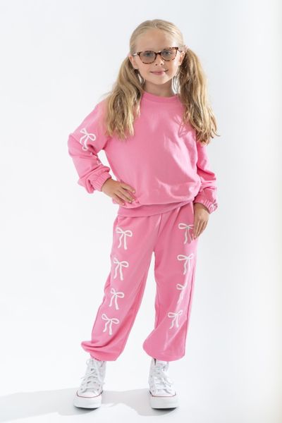 Tweenstyle by Stoopher - Pink Bow Sweat Set
