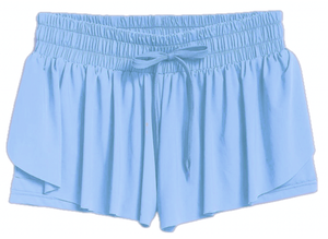 Suzette - Tween Fly Away Shorts - Chambray Blue