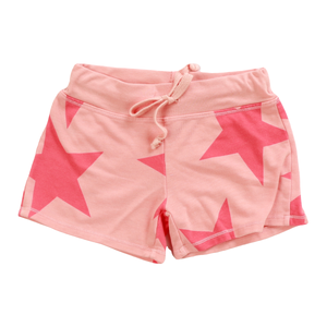 T2Love - Coral Drawstring Star Print Shorts