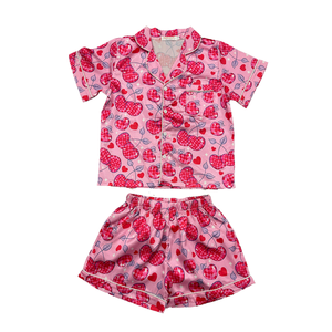 Tweenstyle by Stoopher - Love Cherries Silky Lounge Set