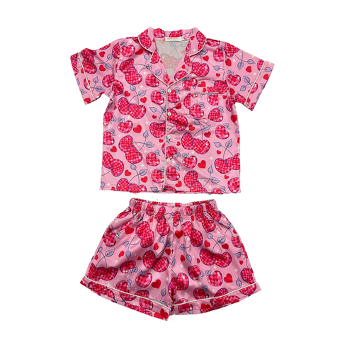 Tweenstyle by Stoopher - Love Cherries Silky Lounge Set