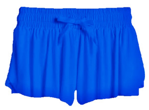 Suzette - Tween Fly Away Shorts - Bright Blue