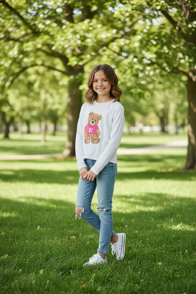 Tweenstyle by Stoopher - Long Sleeve Boxy Tee - Teddy