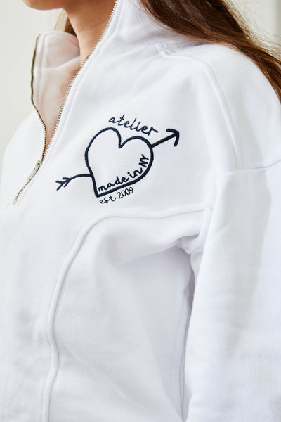 Theme - Crosby Half Zip Sweatshirt - Atelier