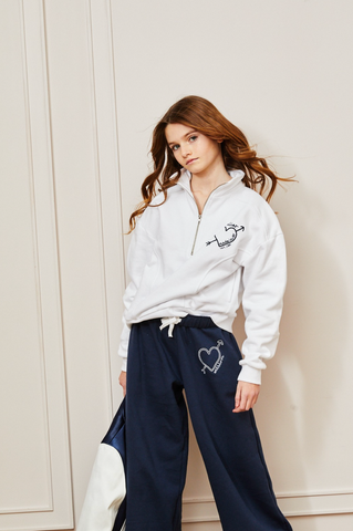 Theme - Crosby Half Zip Sweatshirt - Atelier