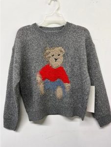 Love Daisy - Crewneck Sweater with Fuzzy Teddy Bear