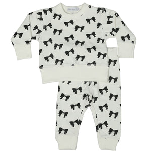 Little Mish -  Bows Shirt and Pant Set
