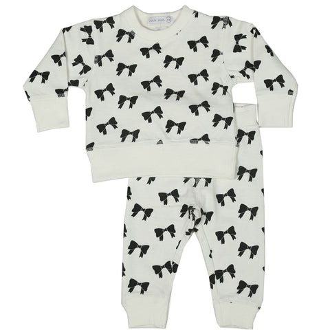 Little Mish -  Bows Shirt and Pant Set