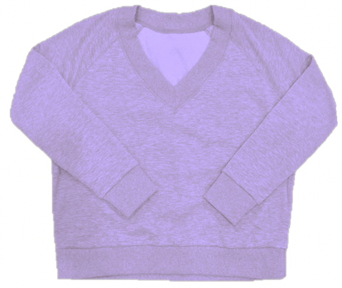 Suzette - V-Neck Cloud Sweatshirt - Violet Crush
