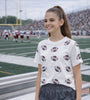 Tweenstyle by Stoopher - Sequin Footballs Tee - Red/Blue