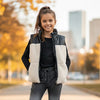 Tweenstyle by Stoopher - SHERPA/PLEATHER PUFFER VEST