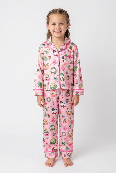 Tweenstyle by Stoopher -  Holiday Dumplings Silky Loungewear Set