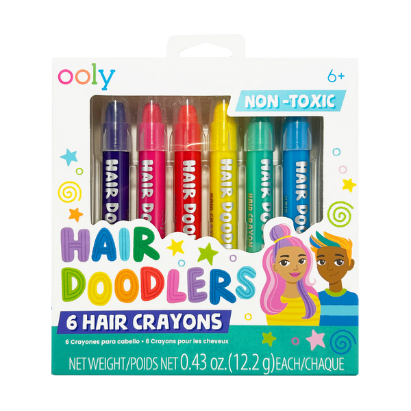 Ooly - Hair Doodlers Hair Crayons - Set of 6