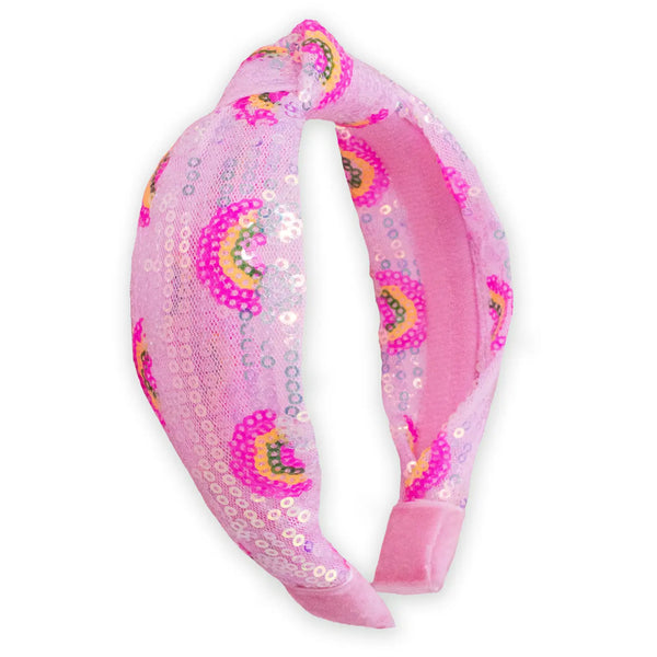 Stoopher - Pink Rainbow Knot Headband