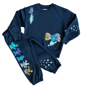 Rowdy Sprout -  Grateful Dead Moons Black Crewneck