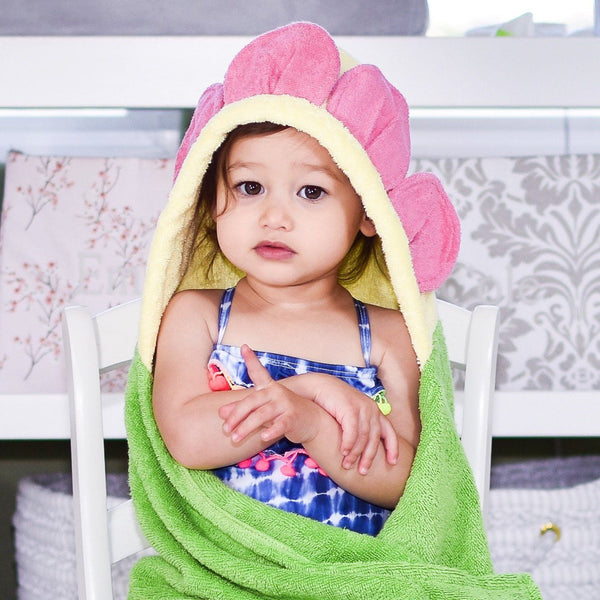 Yikes Twins - Flower Hooded Towel