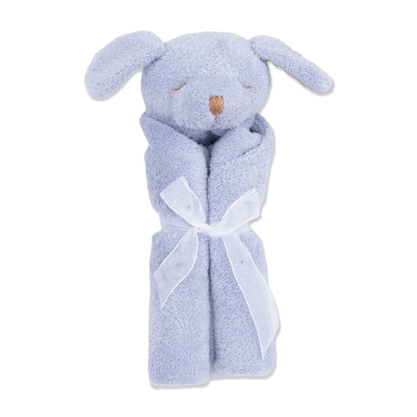 Angel Dear - Dusty Blue Puppy Blankie