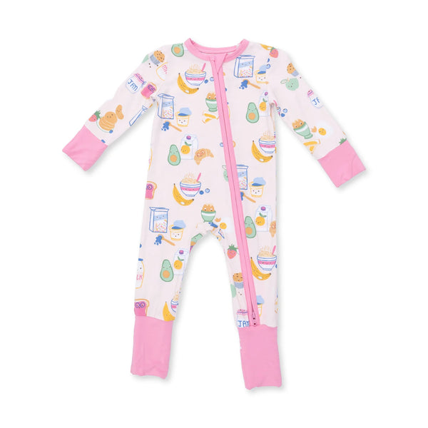 Angel Dear - Breakfast Club Pink  Convertible Romper