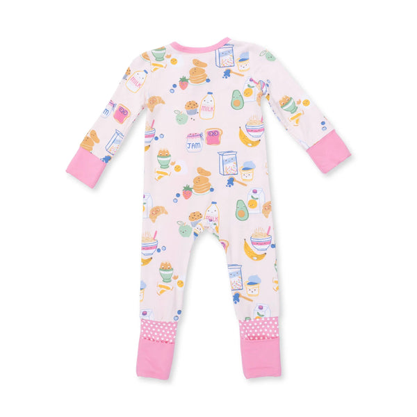 Angel Dear - Breakfast Club Pink  Convertible Romper