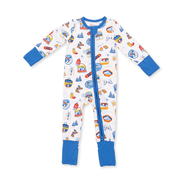 Angel Dear - Vintage Ski Patches  Convertible Romper
