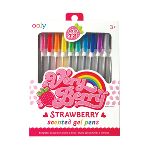 Ooly - very berry strawberry scented gel pens - set of 12