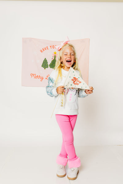 Pink Fur Cuffed Leggings (PREORDER)