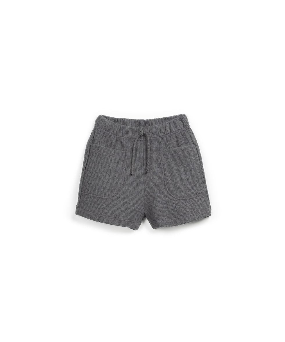 Play Up - Infant Boy Rib Shorts with Front Pockets