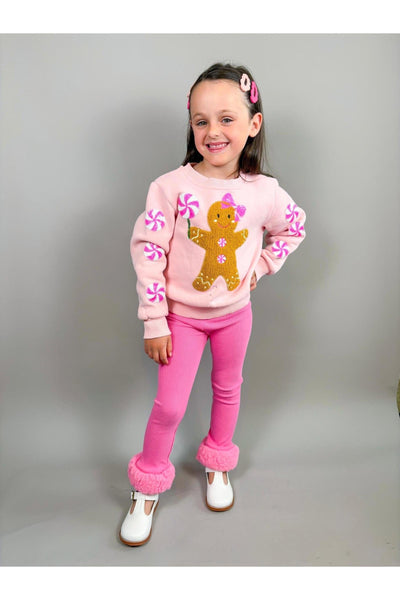 Pink Fur Cuffed Leggings (PREORDER)