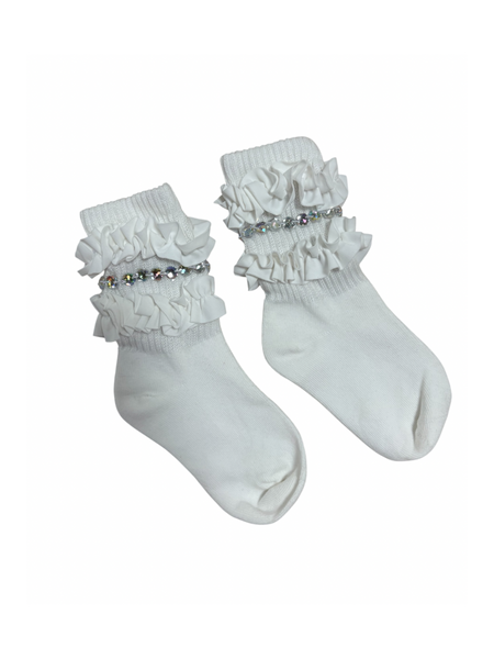 White Varsity Socks