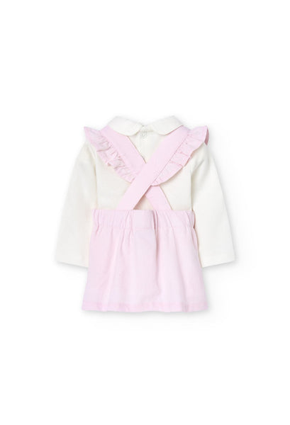 Boboli - Infant Dress with Embroidered Collar Romper