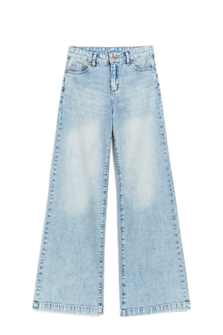 Tractr - Light Wash Wide Leg Jeans