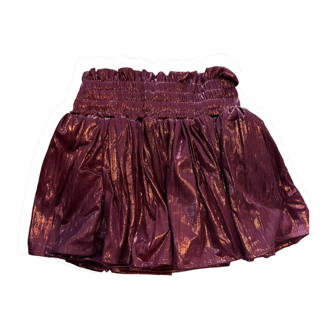 Tweenstyle by Stoopher - Burgundy Plisse Shorts