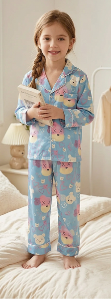 Tweenstyle by Stoopher - Sleepy Bears Silky Loungewear Set