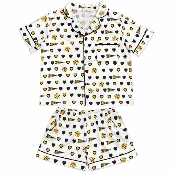 Tweenstyle by Stoopher - Go Gold/Go Black Silky Loungewear Set
