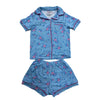 Tweenstyle by Stoopher - BAMBOO LOUNGEWEAR SET- BLUE FLORAL PRINT