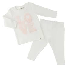Oh Baby - Stacked Love Bows Long Sleeve 2 Piece Set