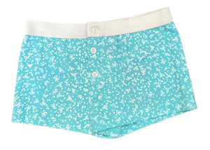 Flowers by Zoe - Aqua Ditzy Floral Boxer Shorts