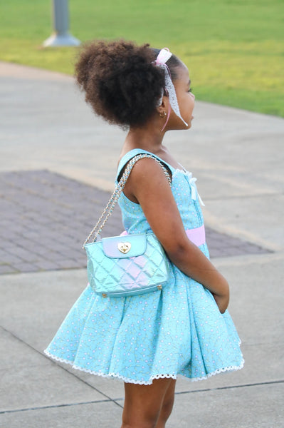 Carrying Kind - Paige - Metallic Aqua