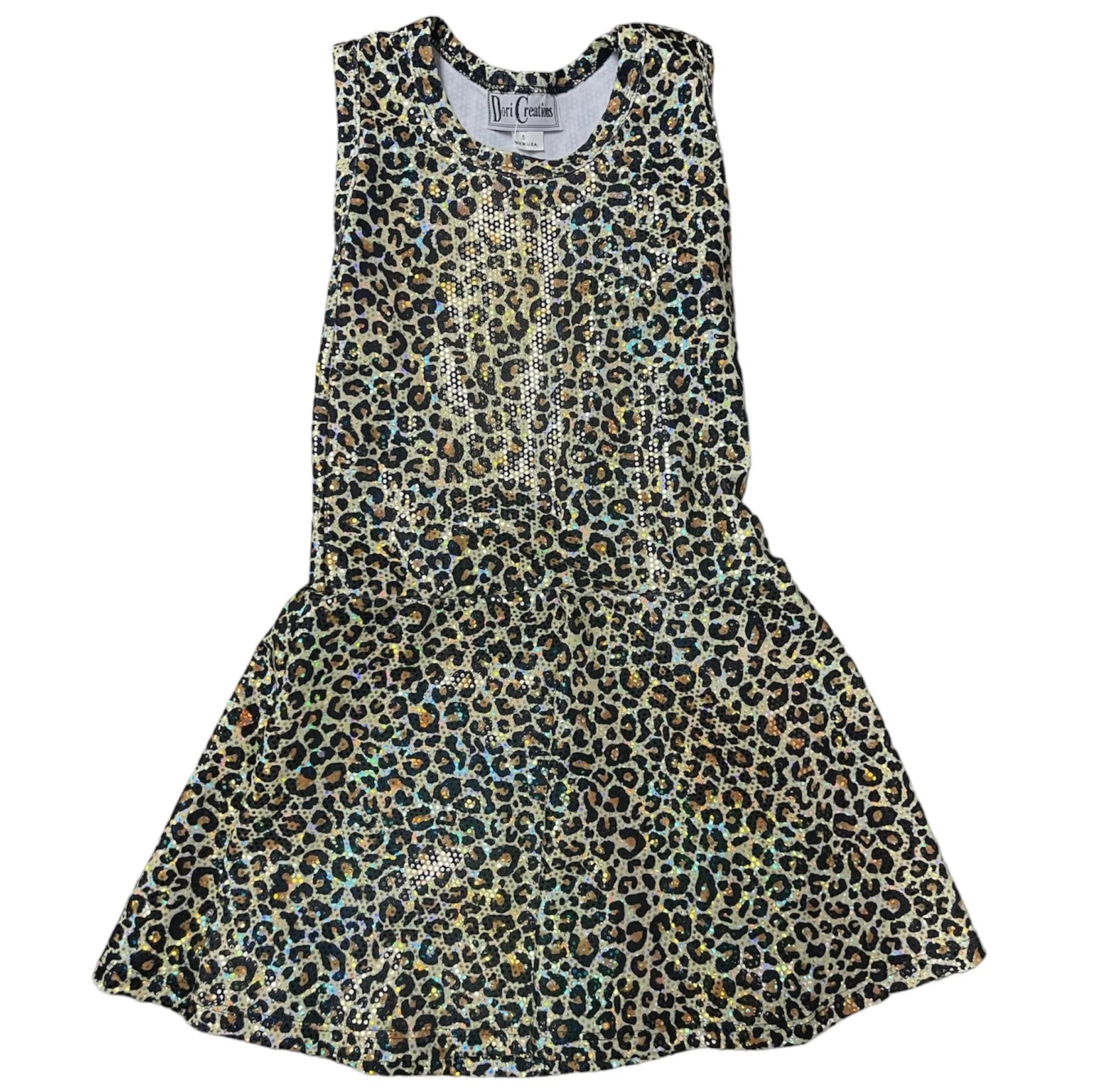 Dori Creations - Golden Leopard Skater Dress