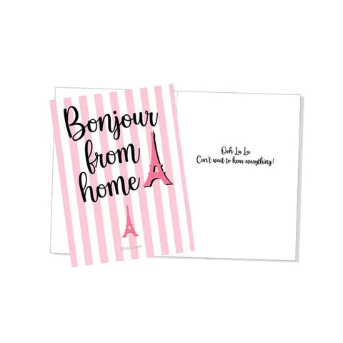 Sunny Marshmallow - Bonjour from Home! Shoe Charm Card
