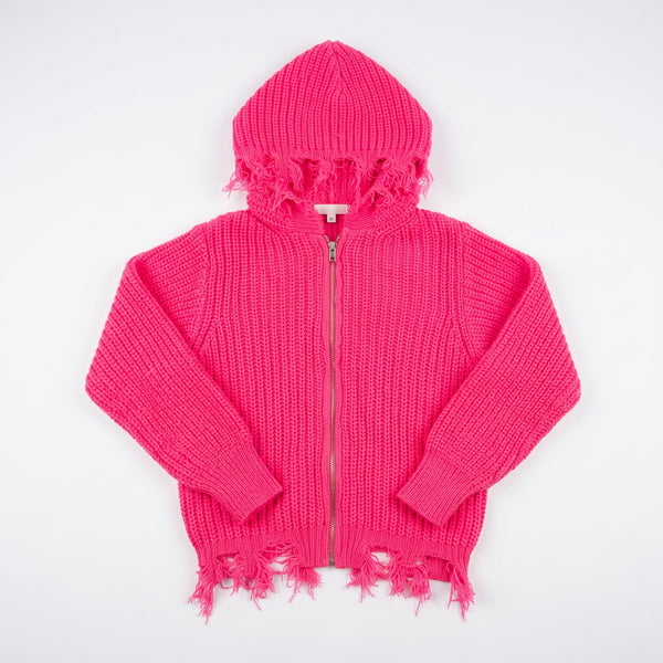 Tweenstyle - Neon Pink Zip Hoodie