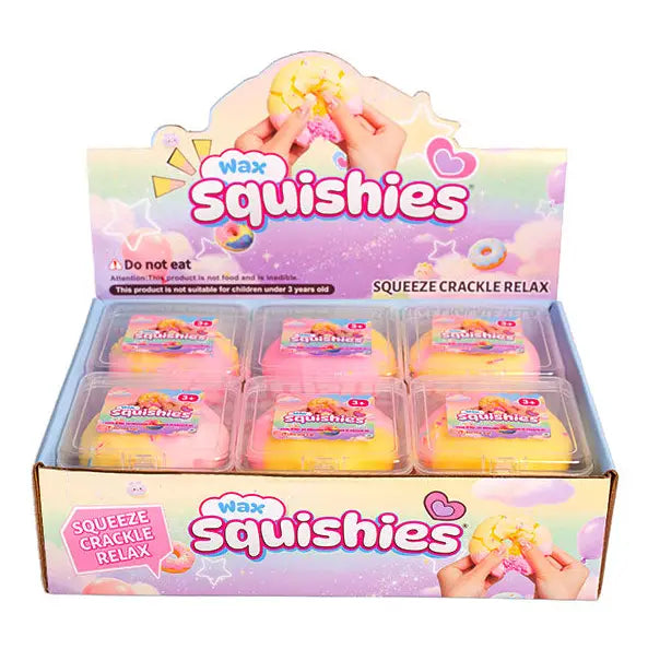 Wax Squishies® Donut Wax Crackle Fidget Clay Toy (1pc)