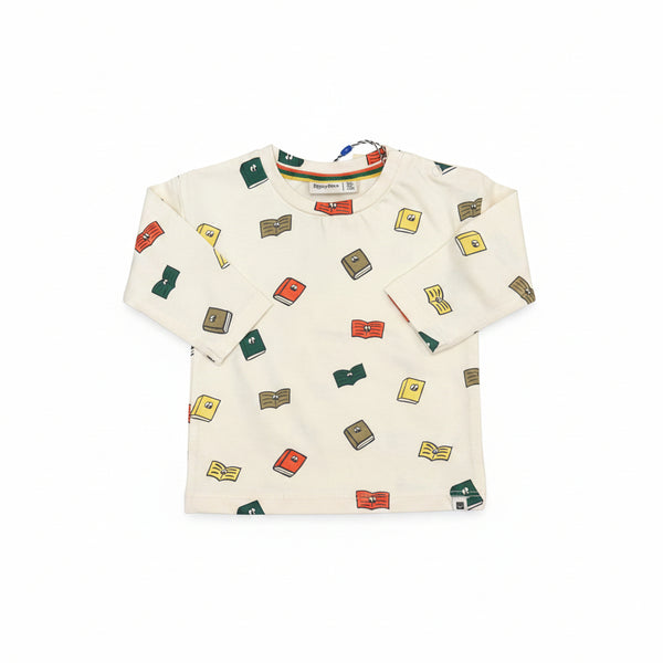 Babyface -Off White All Over Book Long Sleeve with Green Cargo Pants