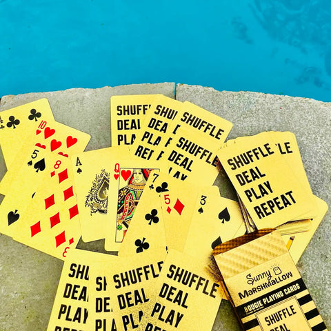 Sunny Marshmallow - Shuffle, Deal Play, Repeat Waterproof Playing Cards