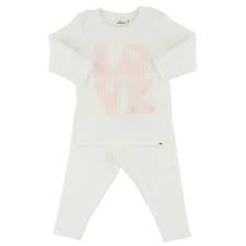 Oh Baby - Stacked Love Bows Long Sleeve 2 Piece Set